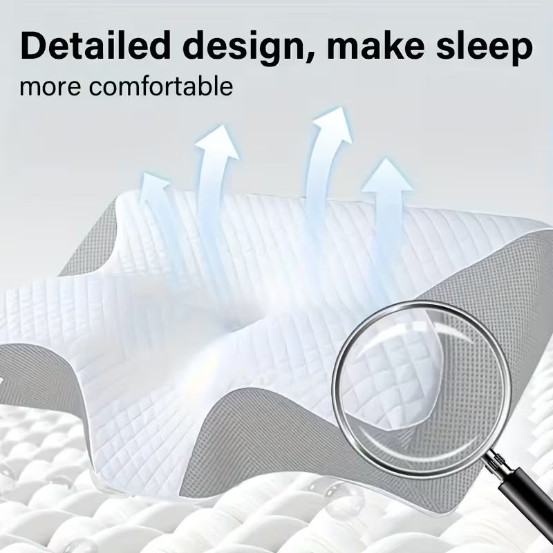 Comfortabel Nek Kussen, Contour Design, Zachte En Stevige Ondersteuning, Zwart, Effen Kleur