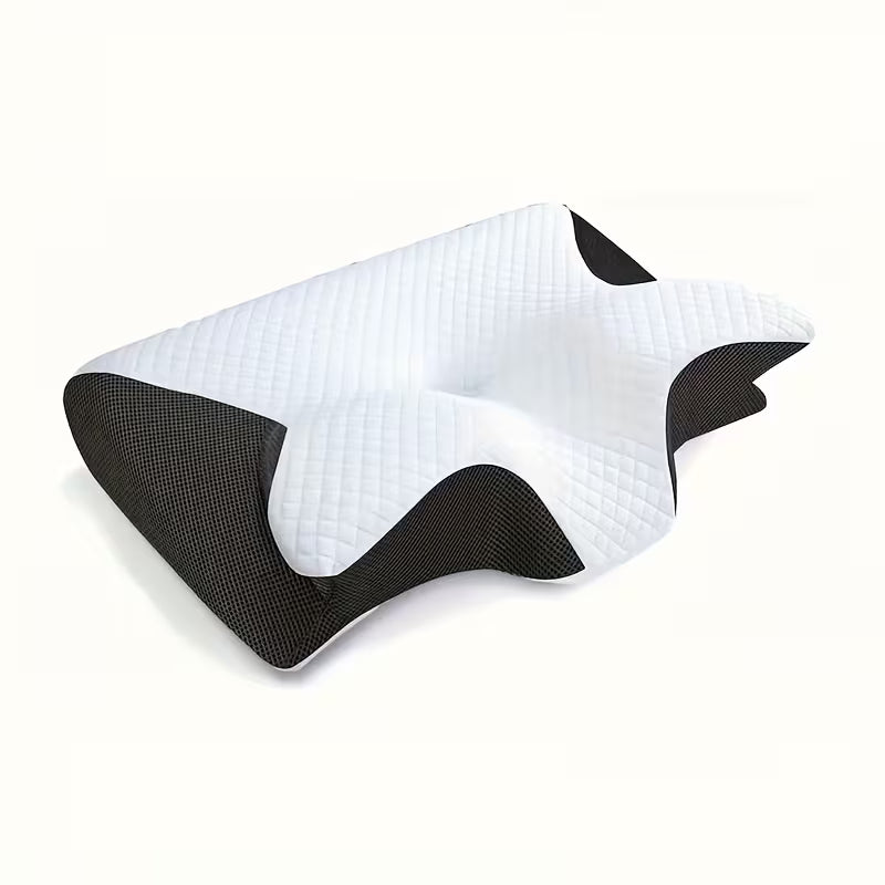 Comfortabel Nek Kussen, Contour Design, Zachte En Stevige Ondersteuning, Zwart, Effen Kleur