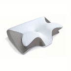 Comfortabel Nek Kussen, Contour Design, Zachte En Stevige Ondersteuning, Zwart, Effen Kleur
