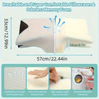 Comfortabel Nek Kussen, Contour Design, Zachte En Stevige Ondersteuning, Zwart, Effen Kleur